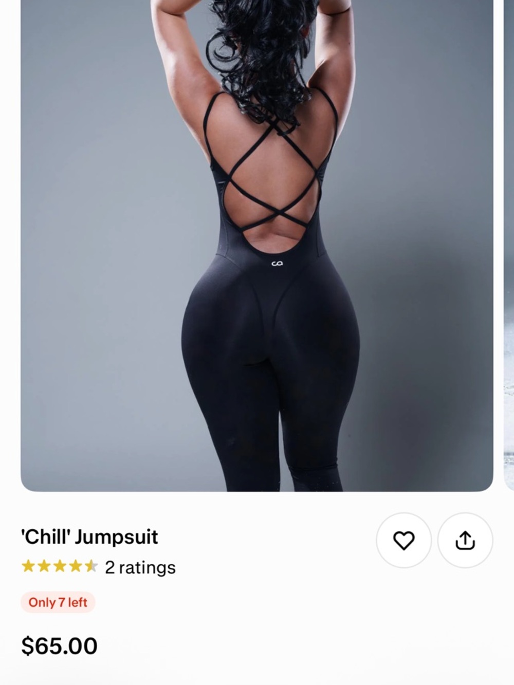 Chill Strappy-Back Black Jumpsuit